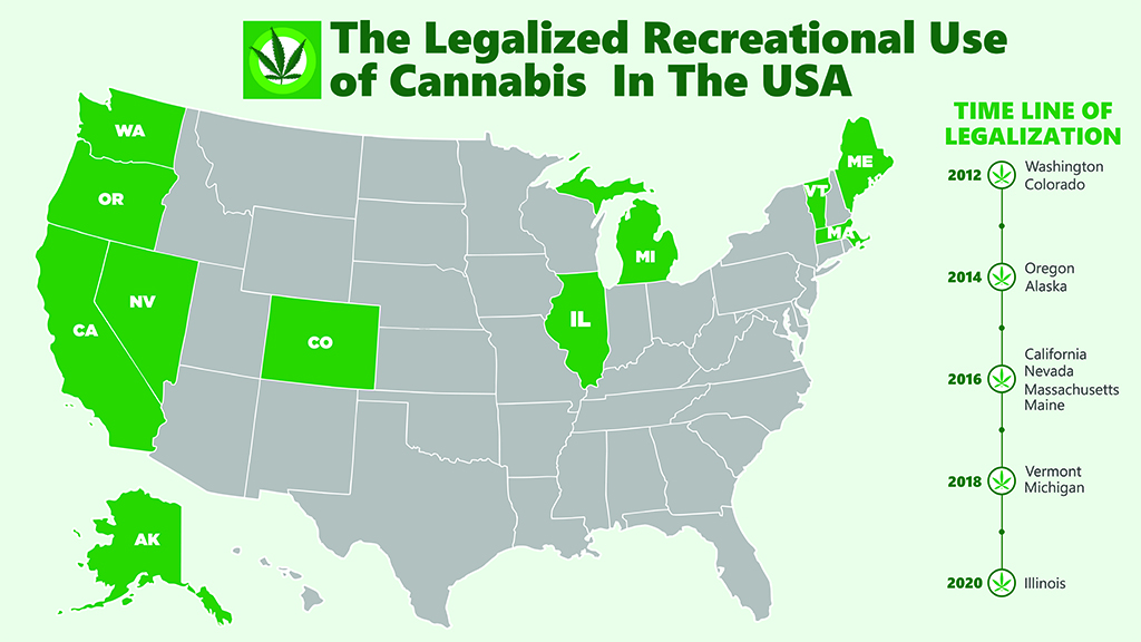 Recreational Marijuana Map